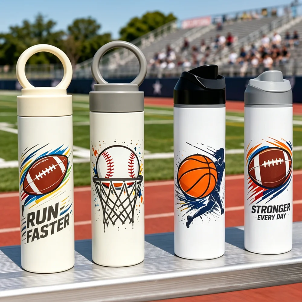 15oz 450ml Stainless Steel Straight Skinny Tumbler Bottle with Portable Lid (Beige Lid) thumbnail 7