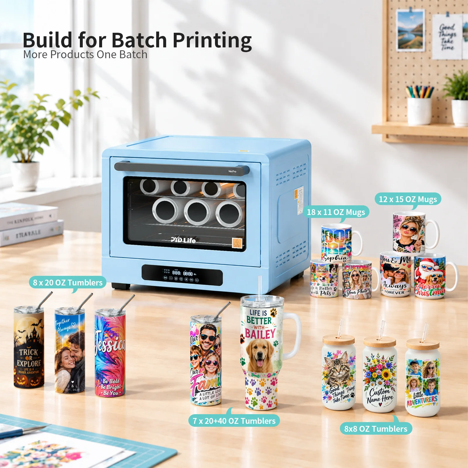 Sublimation Oven with Built-in Vacuum Pump System (60L) thumbnail 3
