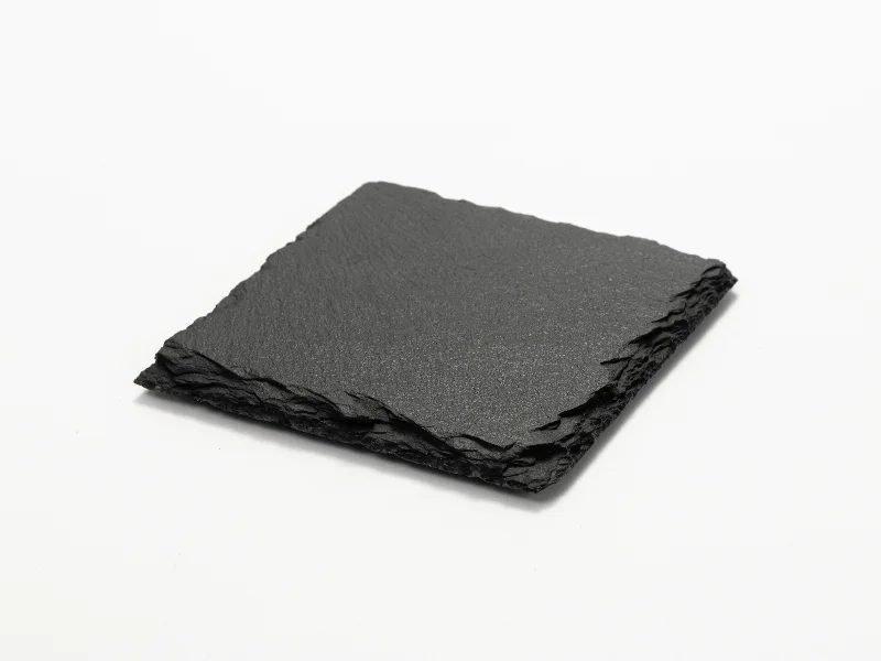 Natural Slate Blank Coaster for Laser Engraving (Square, 10×10cm / 3.9"×3.9")