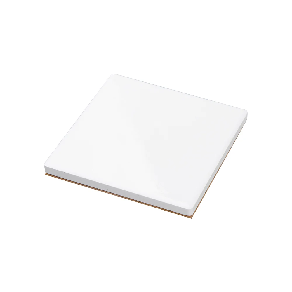 Sublimation Square Ceramic Coaster with Cork Base  (10*10cm/3.9"x3.9")