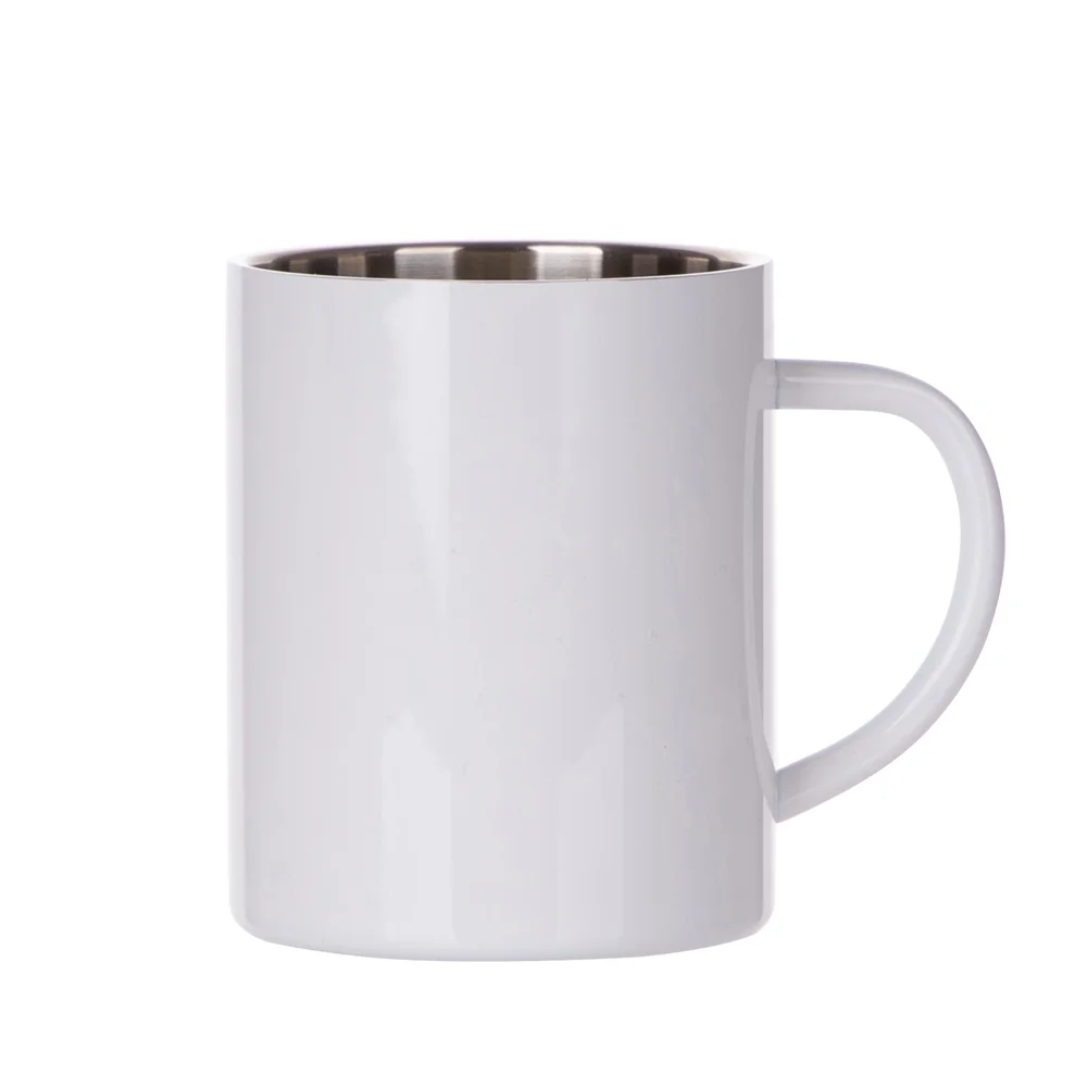 15oz Sublimation Stainless Steel Mug White