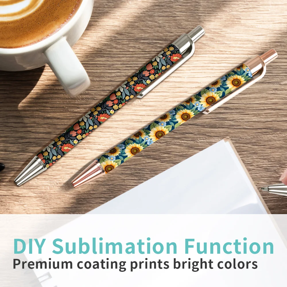 Sublimation White Ballpoint Pen with Shrink Wrap (Champagne) thumbnail 8