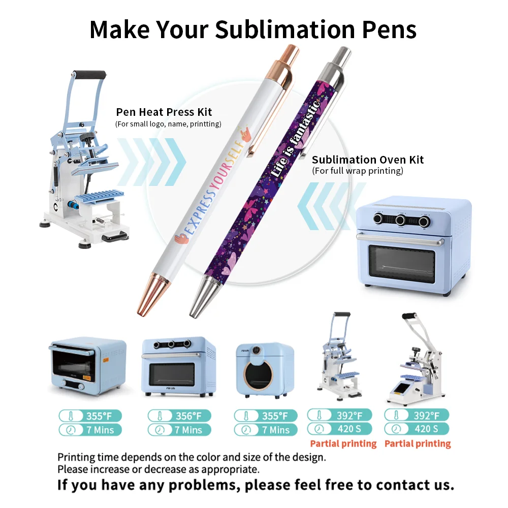 Sublimation White Ballpoint Pen with Shrink Wrap (Silver) thumbnail 5