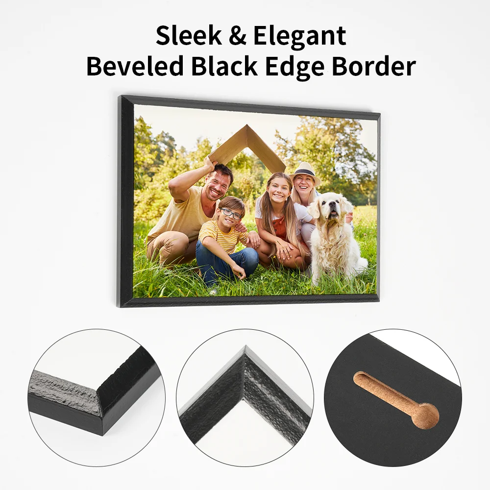 Black Edge Sublimation MDF Plaque Photo Frame (15.24*20.32*1.5cm/6"*8") thumbnail 6