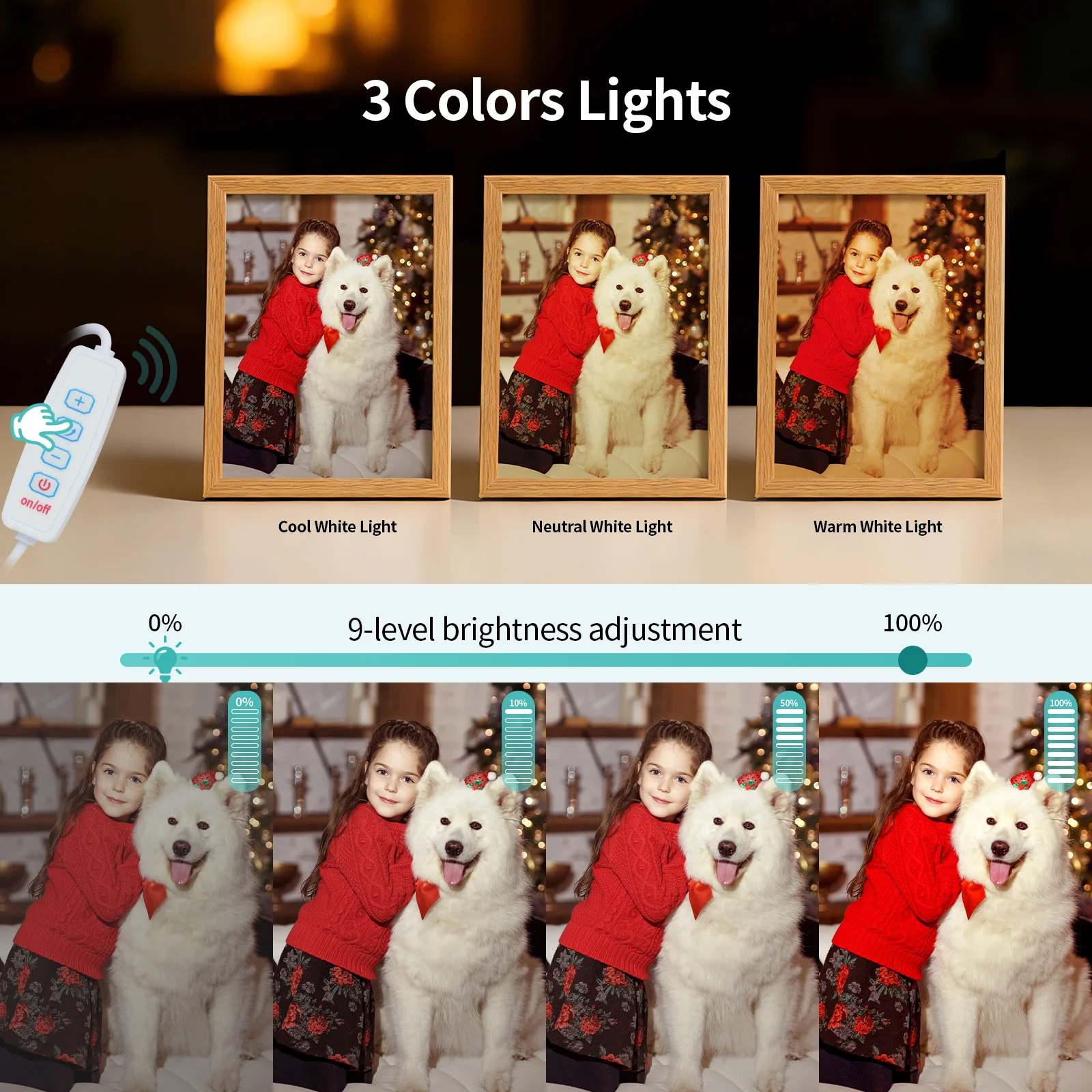 Illuminated Photo Frame with Sublimation Blank Glass Plate (A5, 5.9x 7.87 inch) thumbnail 6