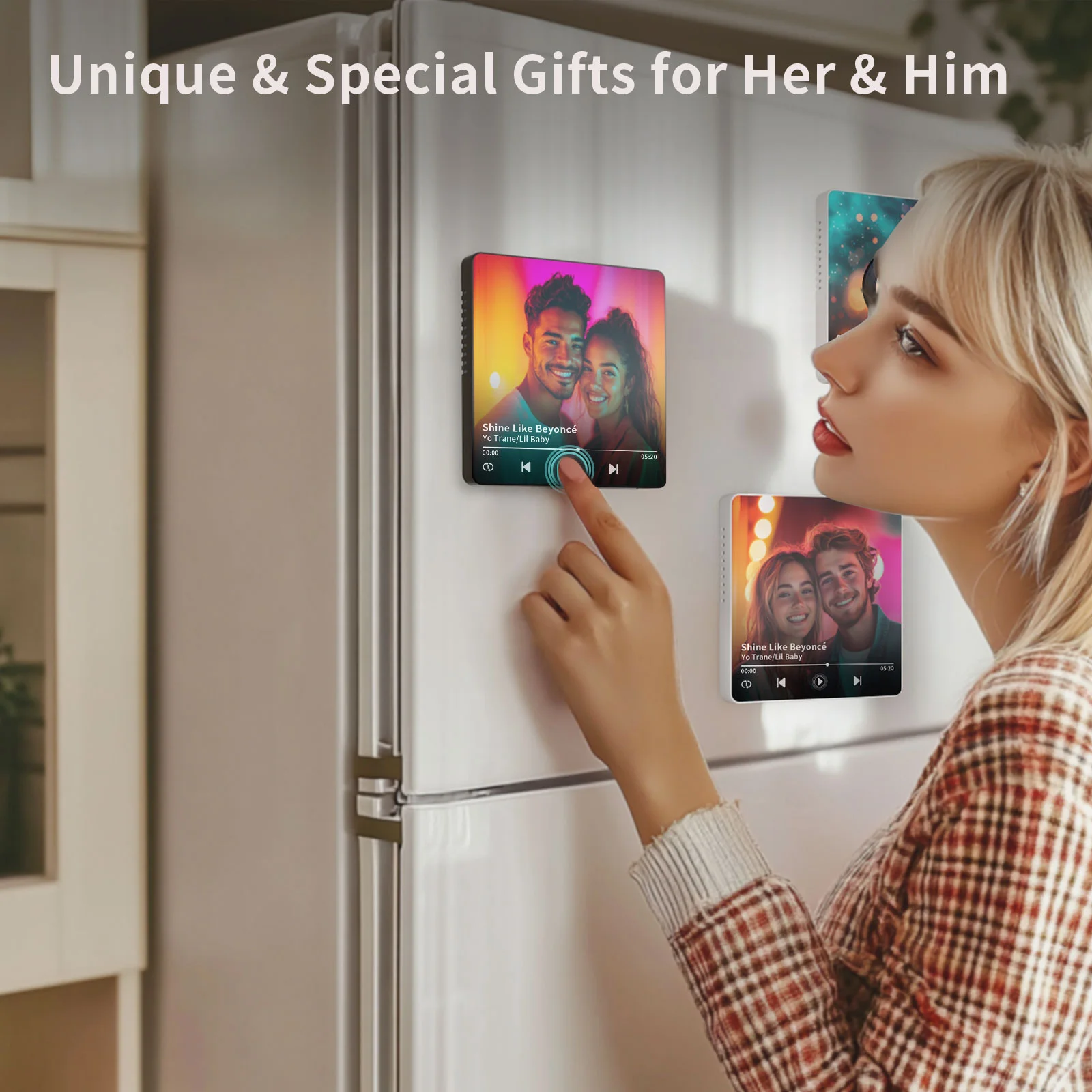 Sublimation Music Fridge Magnet (10*10*1cm,White) thumbnail 10