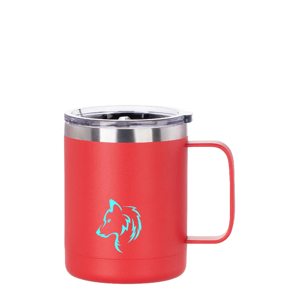 10oz/300ml Stainless Steel Coffee Cup (Powder Coating Red) thumbnail 3