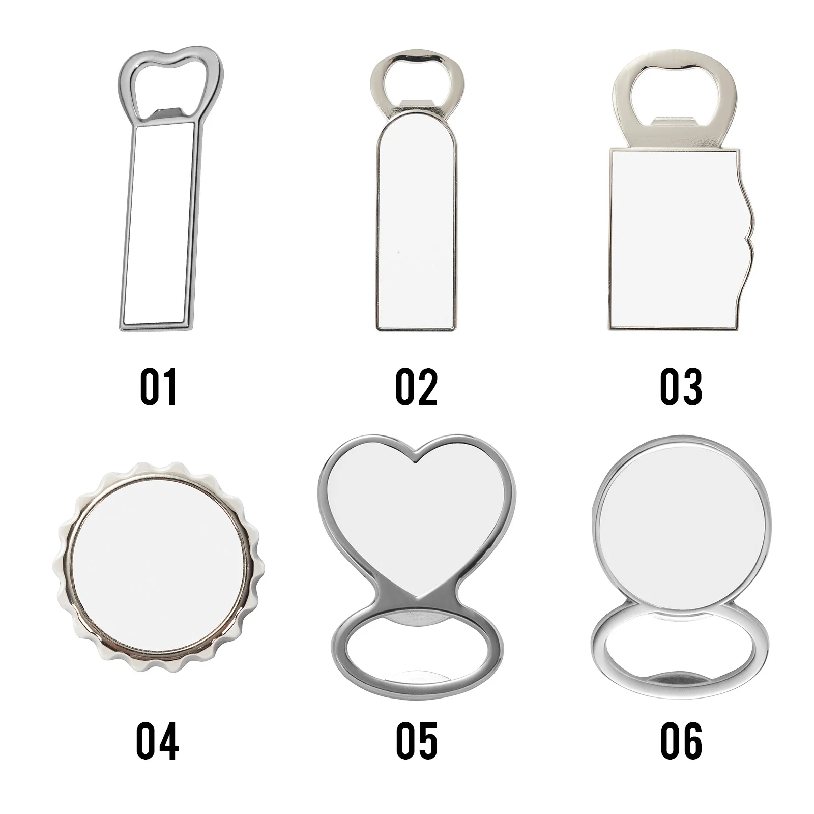 Sublimation Bottle Opener with Magnet (Metal, Round, 5*6.5cm) thumbnail 6
