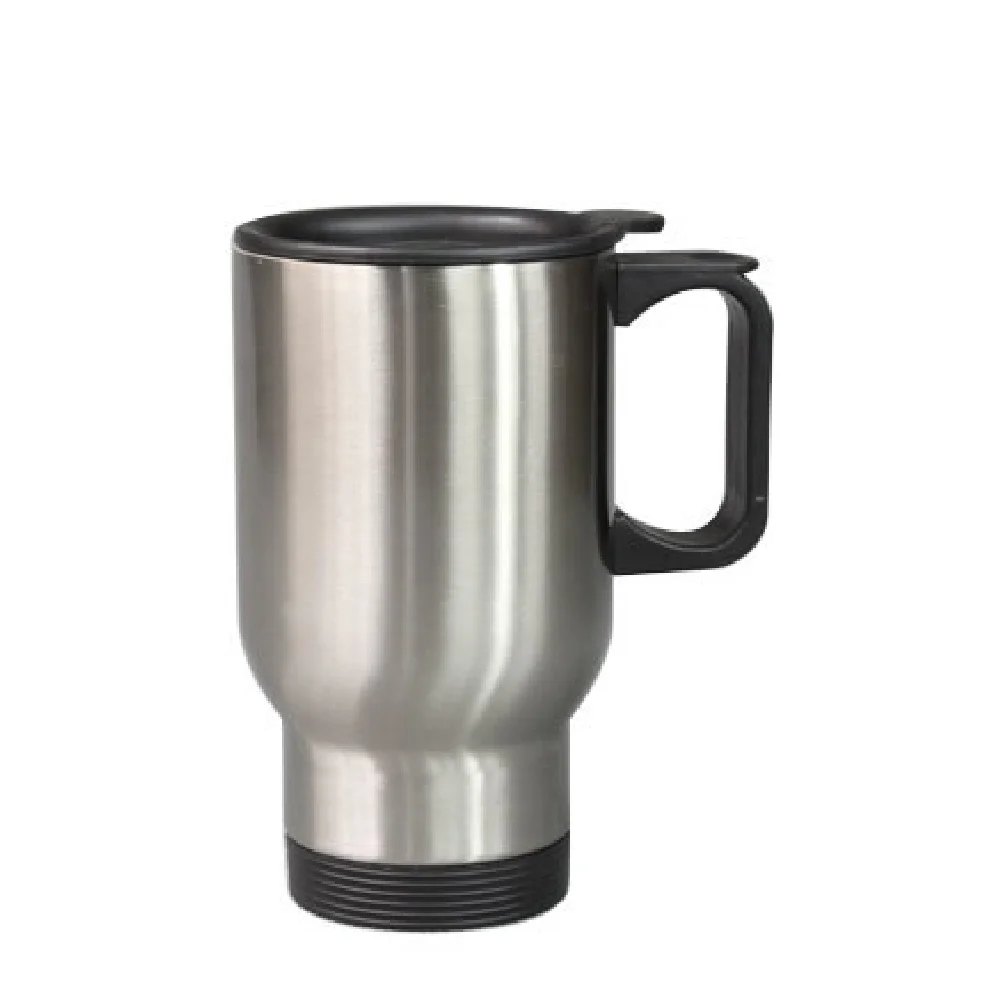14oz Sublimation Stainless Steel Travel Mug (Silver)