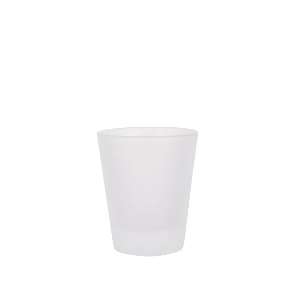1.5oz Blank Sublimation Glass Shot Mug Frosted White