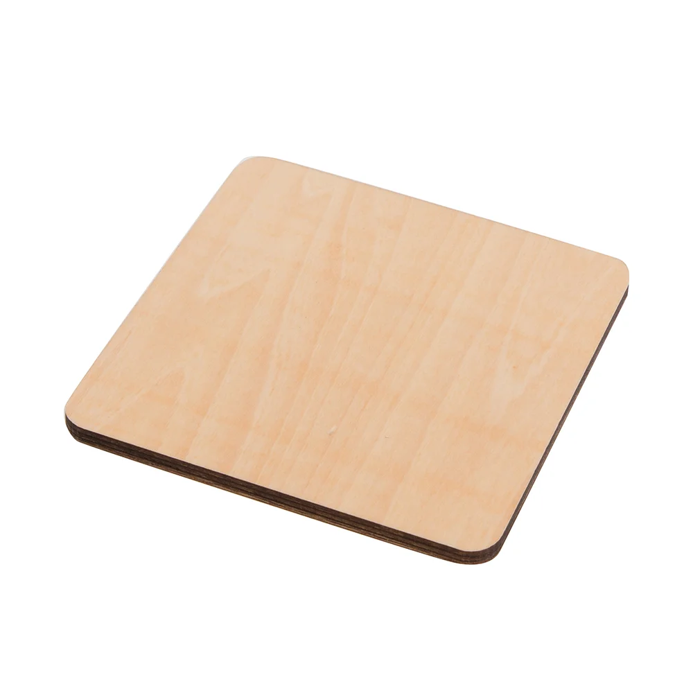 Sublimation Blank Plywood Drink Coaster for DIY Heat Press Printing (Square, 9.5×9.5cm / 3.7"×3.7") thumbnail 3
